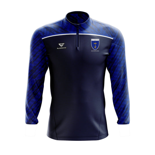 Scotstown GFC Midlayer (1/4 Zip) (Navy/Blue/White) - Adults