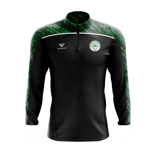 Shamrocks FC Midlayer (1/4 Zip) Spirit (Black/Green/White) - Adults