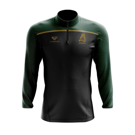 Abhaile Midlayer (1/4 Zip) Spirit (Black/Bottle/Gold) - Kids
