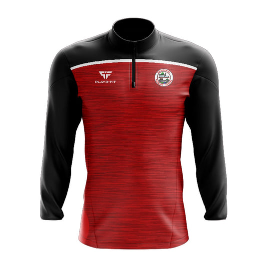 Ballycraigy PS Students Midlayer (1/4 Zip) Spirit (Black/Red) - Kids