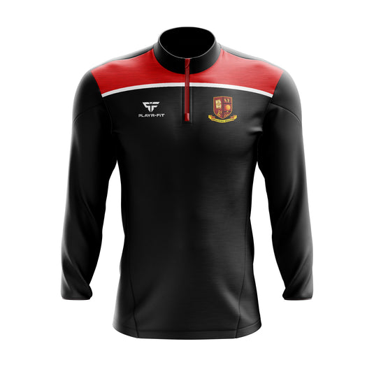 Pobalscoil Neasain Midlayer (1/4 Zip) Spirit (Black/Red) - Adults