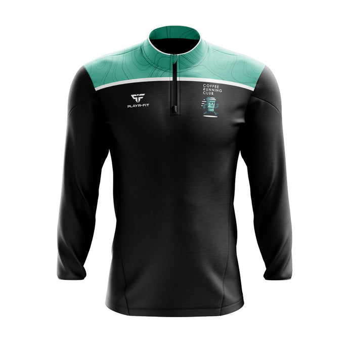 Coffee Running Club Newry Midlayer (1/4 Zip) Spirit (Black/Sub Panel) - Adults