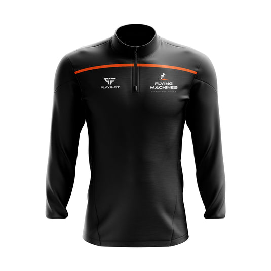 Flying Machines Running Club Midlayer (1/4 Zip) (Spirit) - Adults