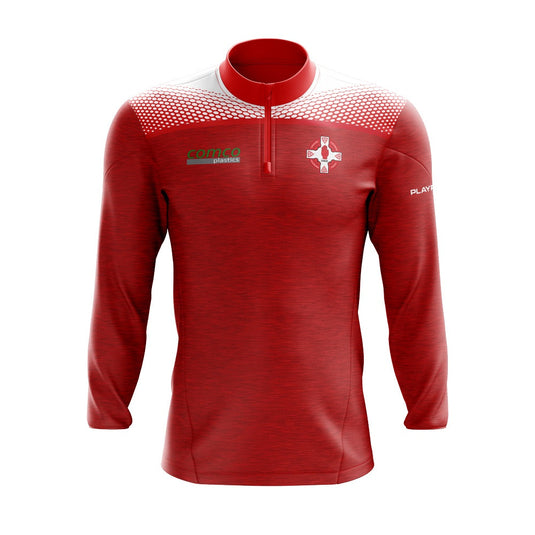 St Michaels GAC Magheralin Midlayer (1/4 Zip) Spirit (Red/White) - Kids