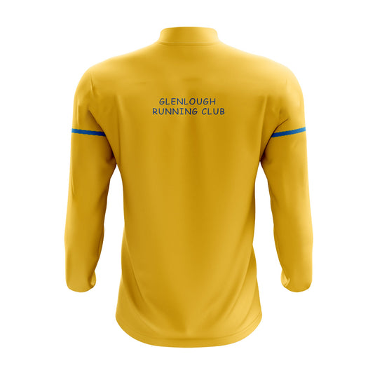 Glenlough Running Club Midlayer (1/4 Zip) Stellar (Yellow/Blue) - Kids