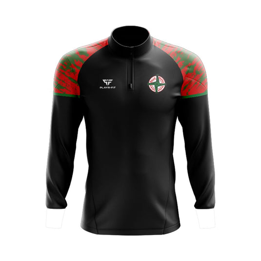 Dowdallshill GFAC Midlayer (1/4 Zip) Stellar Sublimated (Black/Red/Green) - Adults