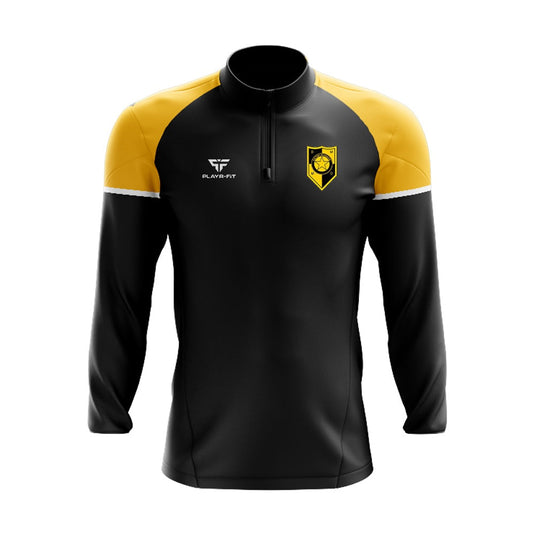 Naomh Moninne Midlayer (1/4 Zip) Stellar (Black/YellowGold) - Adults