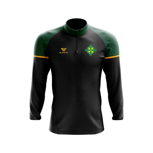 Tannaghmore PS Staff Midlayer (1/4 Zip) Stellar Black/Green - Kids