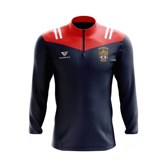 Arklow Boxing Club Midlayer (1/4 Zip) Tenacity Navy/Red - Adults