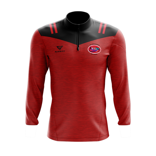 St Josephs PS Killough Midlayer (1/4 Zip) Tenacity Red/Black - Kids