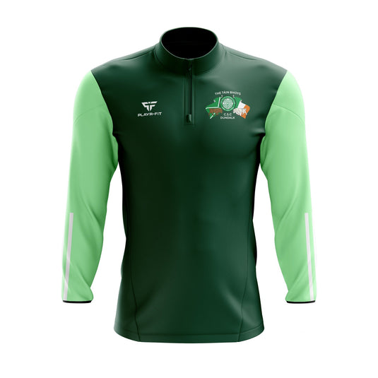 The Tain Bhoys CSC Midlayer (1/4 Zip) (Bottle/Mint Green) - Adults