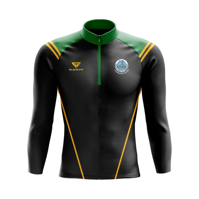 Claregalway Handball Club Midlayer (1/4 Zip) Vigour (Black/Green/YellowGold) - Adults