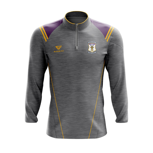 St Pats Wexford Midlayer (1/4 Zip) Vigour (Grey/Purple/Yellow) - Adults