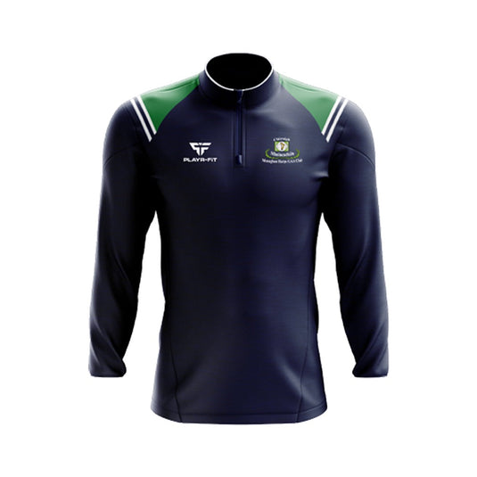 Monaghan Harps CLG Midlayer (1/4 Zip) Vigour (Navy/Green/White) - Kids
