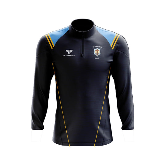St Marys PS Barr Staff Midlayer (1/4 Zip) Vigour (Navy/Sky/YellowGold) - Kids