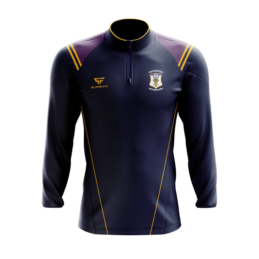 St Pats Wexford Midlayer (1/4 Zip) Vigour (Navy/Purple/Yellow) - Adults