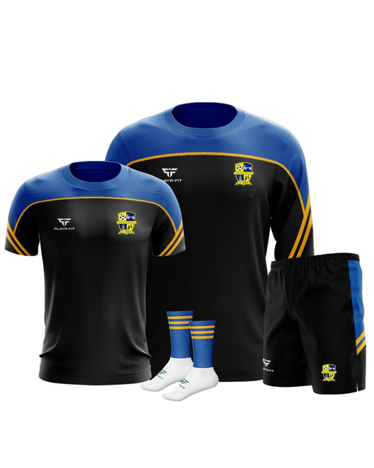 Carnlough Swifts Momentum Pack (Crewneck Momentum, T-Shirt Momentum, Leisure Shorts Momentum, Mid Socks Momentum) - Adults