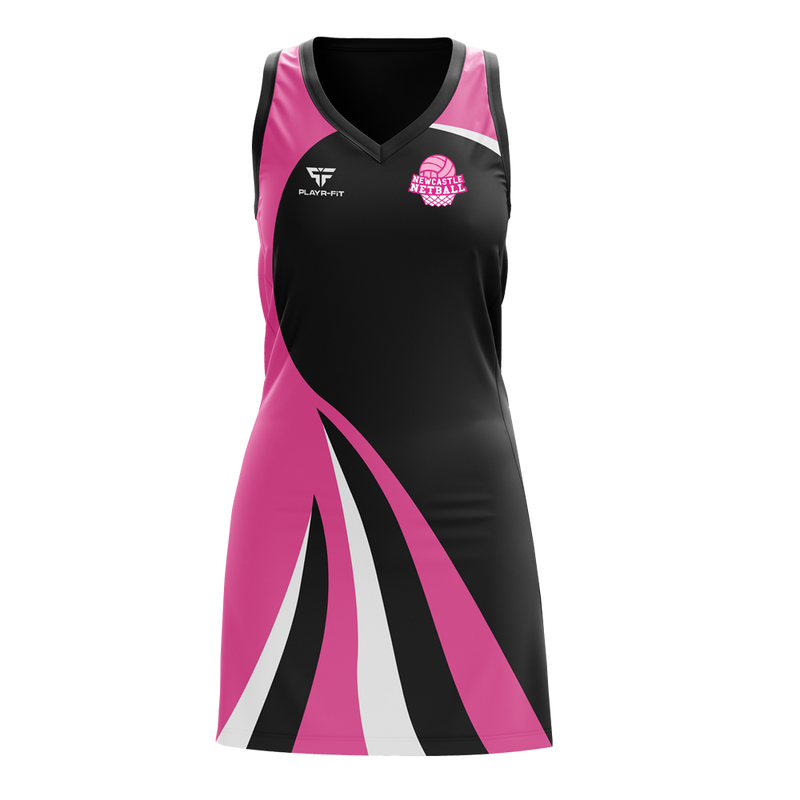 Load image into Gallery viewer, Newcastle Netball Netball Dress Straight-Line - Adults
