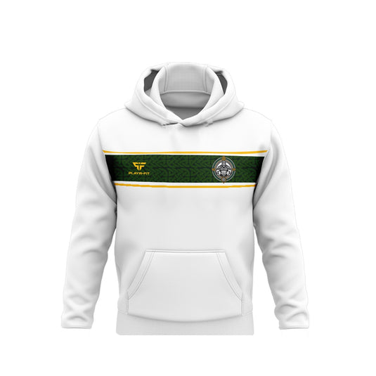 Downpatrick MMA Hoodie Optimum White/Green - Adults