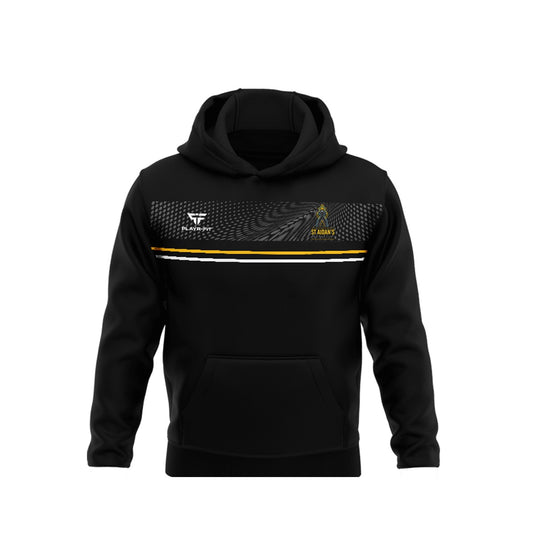 St Aidans High School Derrylin Staff Hoodie Optimum (Black/Gold) - Adults