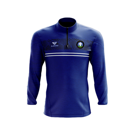 Donohill District FC Midlayer (1/4 Zip) Optimum Blue/Navy - Kids