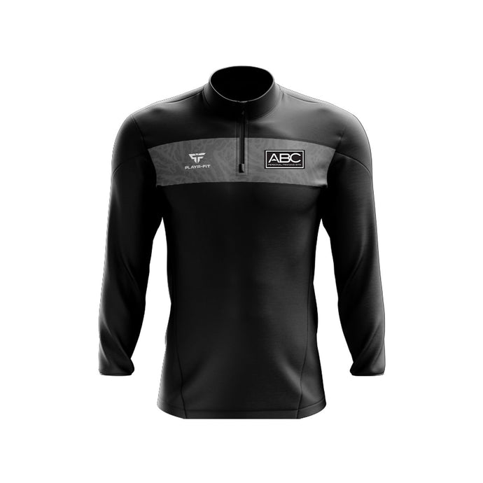 ABC Gym Midlayer (1/4 Zip) Optimum Black/Grey - Kids