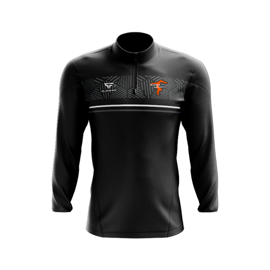 Orchard Gymnastics Midlayer (1/4 Zip) Optimum Black/Grey - Kids