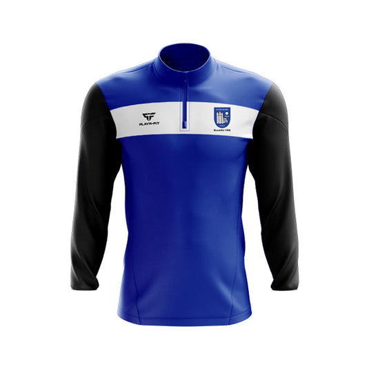 Round Towers Lusk Midlayer (1/4 Zip) Optimum Royal Blue/Black - Kids