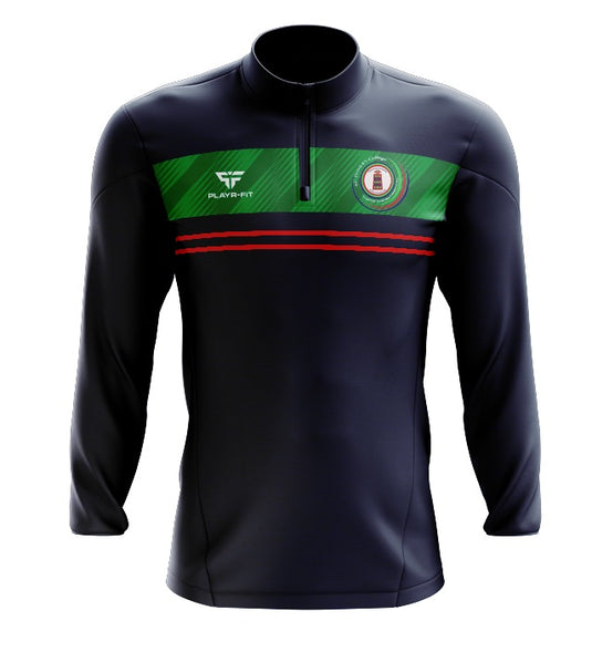 St Patricks College Dungannon Midlayer (1/4 Zip) Optimum (Navy/Green/Red) - Kids