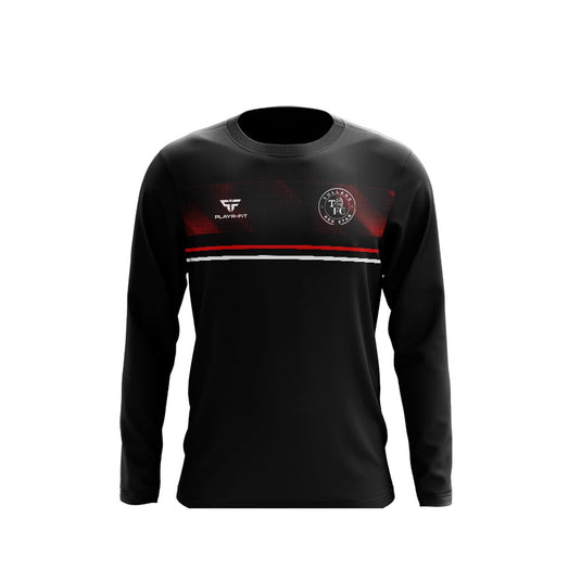 Tullans Red Star FC Crew Neck Optimum Black/Red - Adults