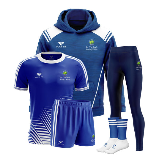 St Caolans PS Darragh Cross Students Pack 4 (Hoodie, Jersey, High Waist Leggings, Shorts, Mid Socks) - Kids