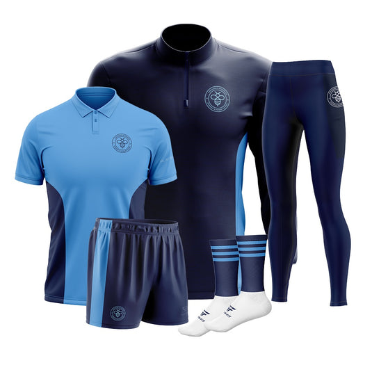 Portadown IPS Students Pack 3 (Midlayer, Polo, High Waist Leggings, Shorts, Mid Socks) - Kids