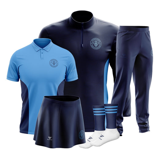 Portadown IPS Students PE Pack 5 (Midlayer, Polo, Woven Pants, Skort, Mid Socks) - Kids