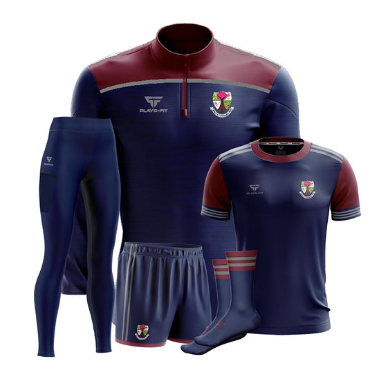 Ballythomas NS Gorey Students Pack 2 (Midlayer, Jersey, High Waist Leggings, Shorts, Mid Socks) - Adults