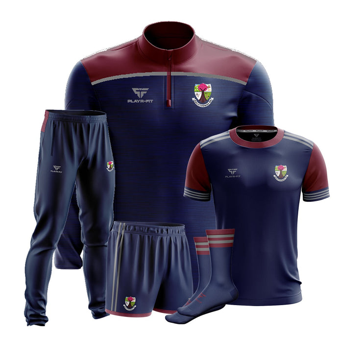 Ballythomas NS Gorey Students Pack 1 (Midlayer, Jersey, Skinny Pants, Shorts, Mid Socks) - Kids