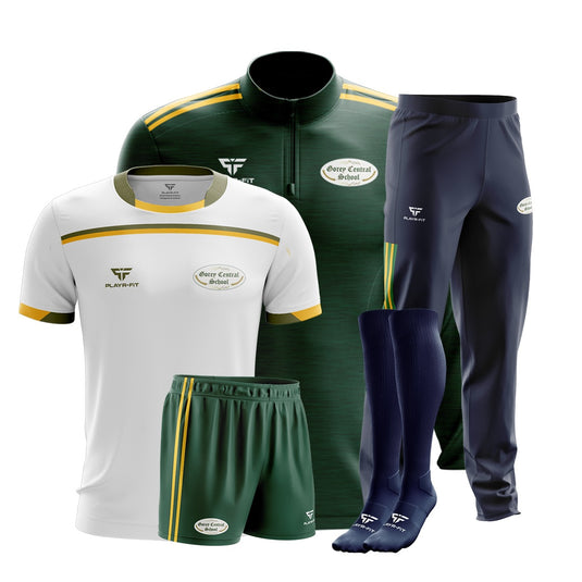 Gorey Central School Students Pack 3 (Midlayer, Jersey, Woven Pants, Shorts, Long Socks) - Adults