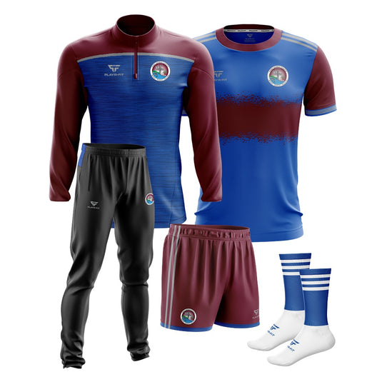 St Kevins College Lisnaskea Students Pack 1 (Midlayer, Jersey, Skinny Pants, Shorts, Mid Socks) - Adults
