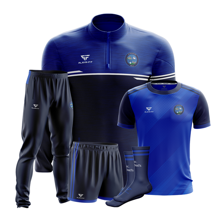 St Michaels PS Killean Students PE Pack 1 (Midlayer, Jersey, Skinny Pants, Shorts, Mid Socks) - Kids