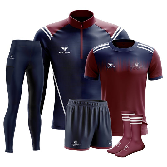 Grange PPS Sligo Students PE Pack 1 (Midlayer (1/4 Zip), Jersey, High Waist Leggings, Shorts, Mid Socks) - Adults