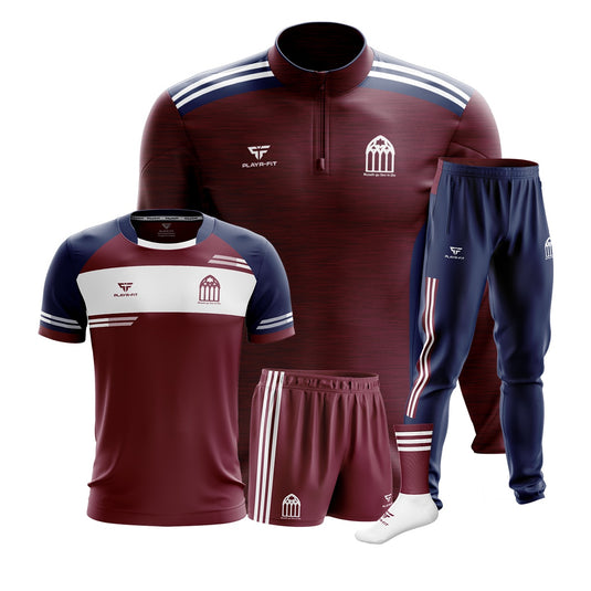 Presentation College Athenry Students Extra Curricular Pack 1 (Midlayer, Jersey, Skinny Pants, Shorts, Mid Socks) - Adults