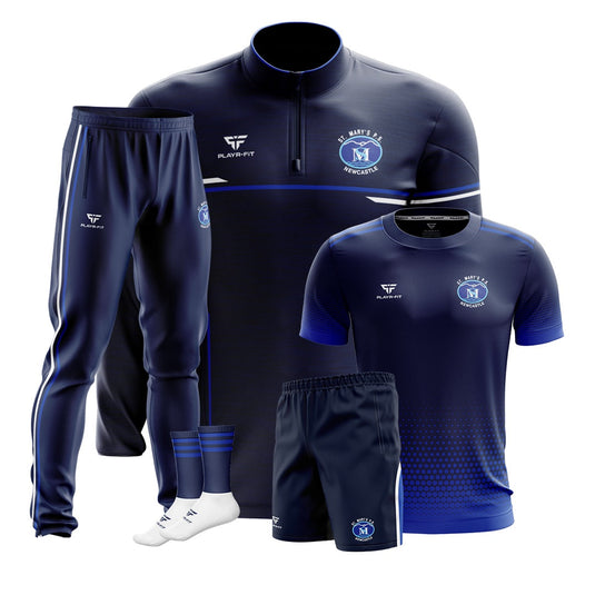 St Marys PS Newcastle Students Pack 1 (Midlayer, Jersey, Skinny Pants, Activ8 Shorts, Mid Socks) - Adults