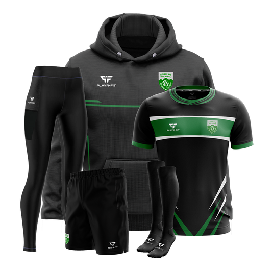 Rathfriland High School Students Girls Pack 5 (Hoodie, PE Gym Shirt B30, High Waist Leggings, Gym Shorts,Long Socks (Plain) - Adults