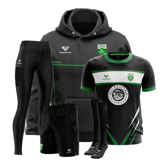 Rathfriland High School Students Girls Pack 5 (Hoodie, PE Gym Shirt B30, High Waist Leggings, Gym Shorts,Long Socks (Plain) - Adults