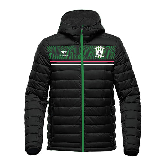 Killylough FC Padded Jacket Green/Pink - Adults