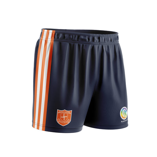 Laragh United Shorts (Cut & Sew) Navy Camogie - Kids