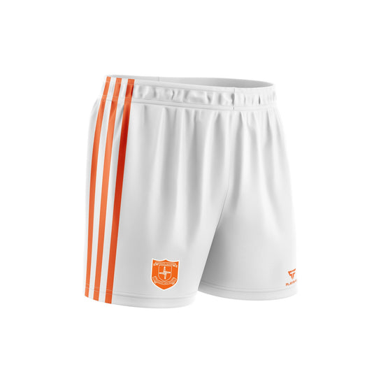 Laragh United Shorts (Cut & Sew) White - Adults