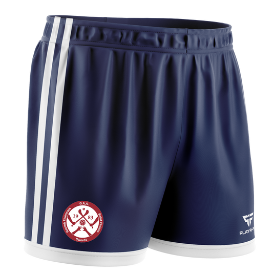 St Finians Swords Shorts (Cut&Sew) (Navy) - Adults