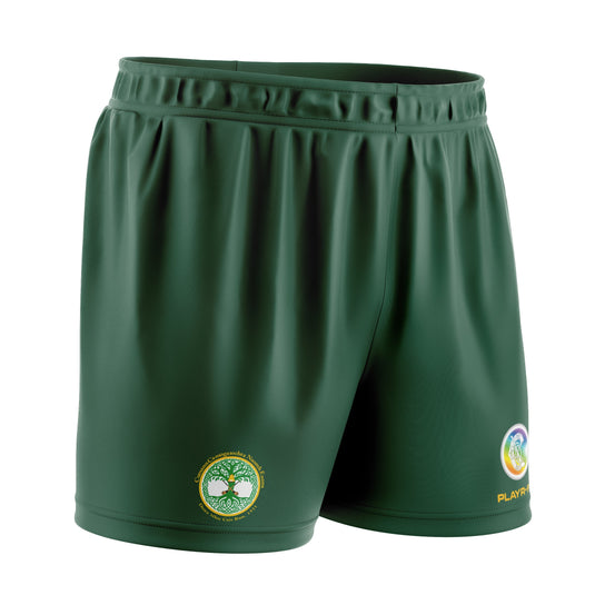 St Endas Camogie Sublimated Shorts Green - Adults