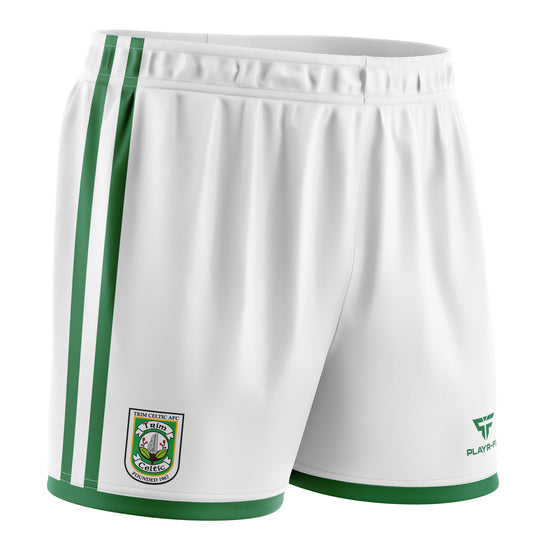 Trim Celtic AFC Shorts (Cut&Sew) White - Adults