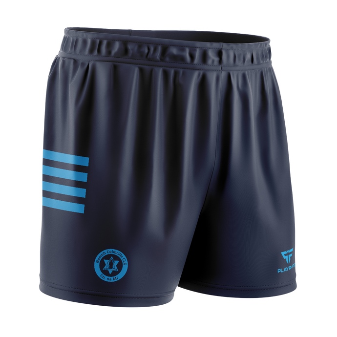 St Colmcilles GFC Meath Sublimated Shorts 4 Stripe Sky Blue - Adults